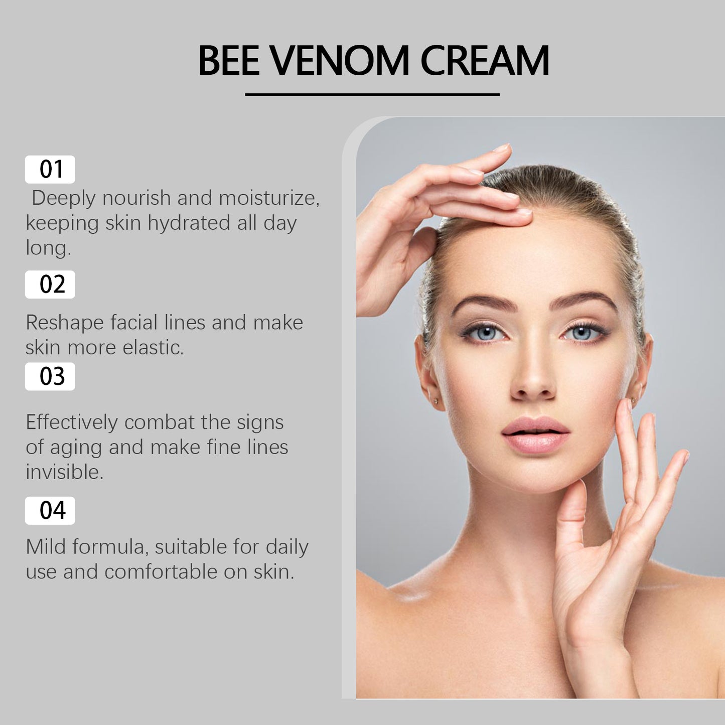 ximonth Bee Venom Anti-Wrinkle Firming Cream Facial skin moisturizing and hydrating cream for reducing fine lines and lifting skin tone