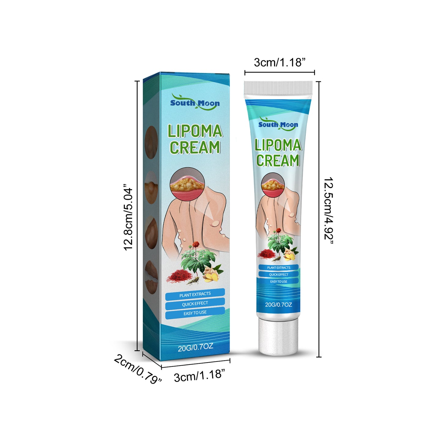 South Moon Body Care Balm Mild ingredients for daily massage care, refreshing and non-sticky on leg skin