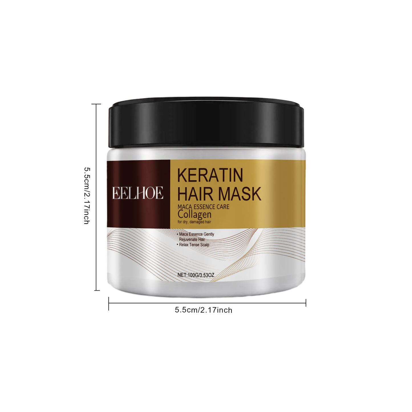 EELHOE Repair and Nourish Hair Mask Deeply moisturizing and repairing damaged hair, dry split ends, and tangled hair treatment mask