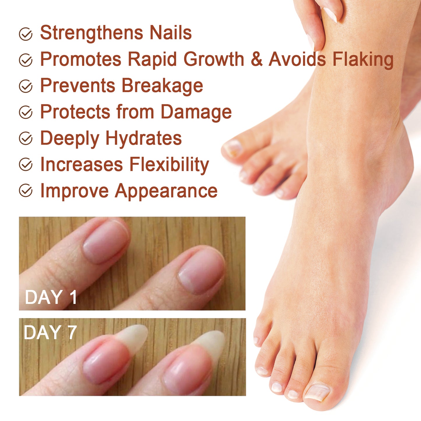Jaysuing 7Nail Care Essence Onychomycosis Hand and Foot Nail Nutritional Cleansing Care Essence