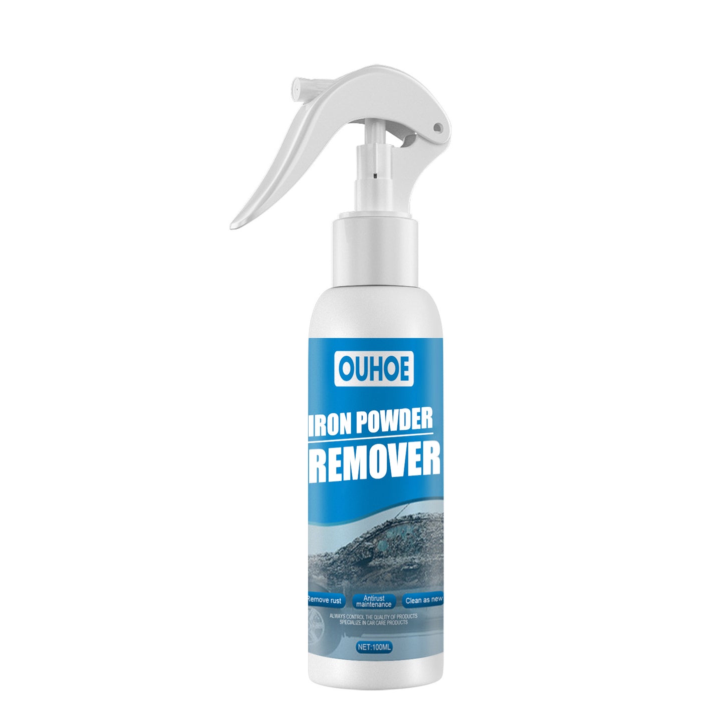 OUHOE Car Iron Powder Rust Removal Spray Anti-rust Rust Remover Car Supplies Stain Removal Rust Remover Cleaning Supplies
