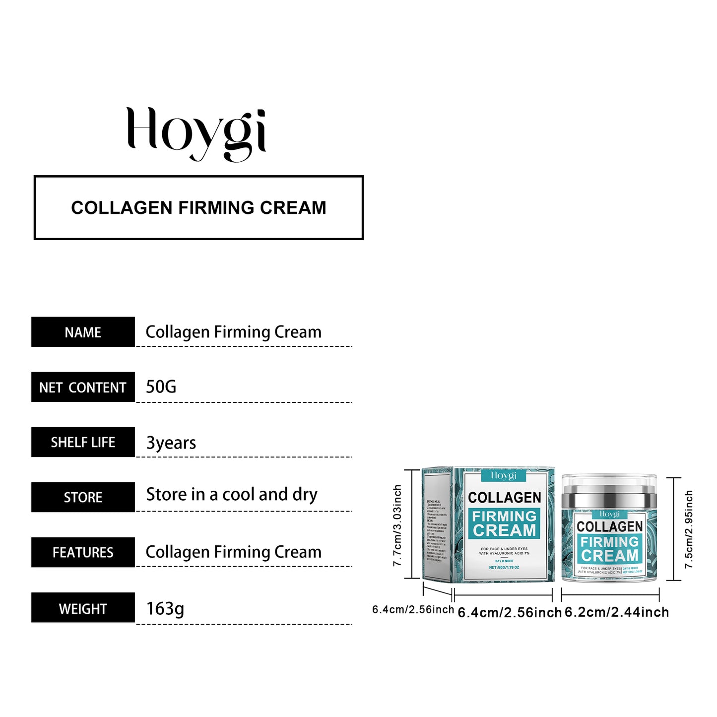 Hoygi Repair Cream Facial Skin Lifting Moisturizing Cream Repairing Skin Firming Care Cream