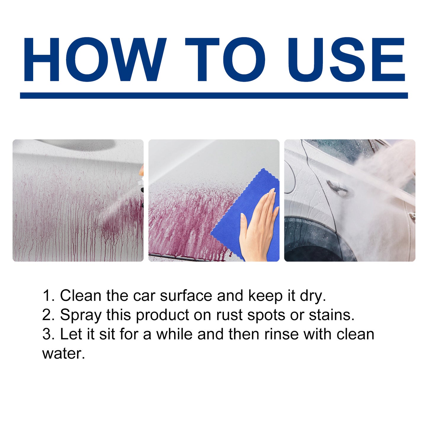 Homonth Rust Remover Car Metal Rust Refurbishment Anti-Rust Polishing Coating Care Cleaner