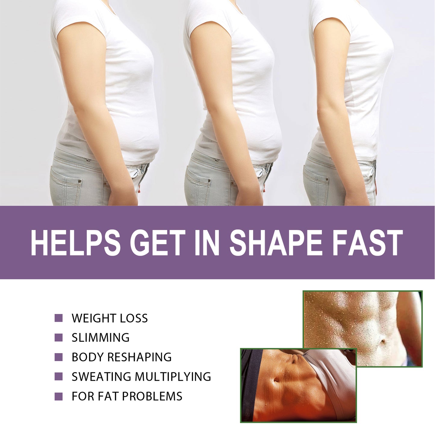 EELHOE Purple Leaf Slimming Cream Body Shaping Firming Skin Slim Waist Curvy Body Slimming Moisturizing Cream
