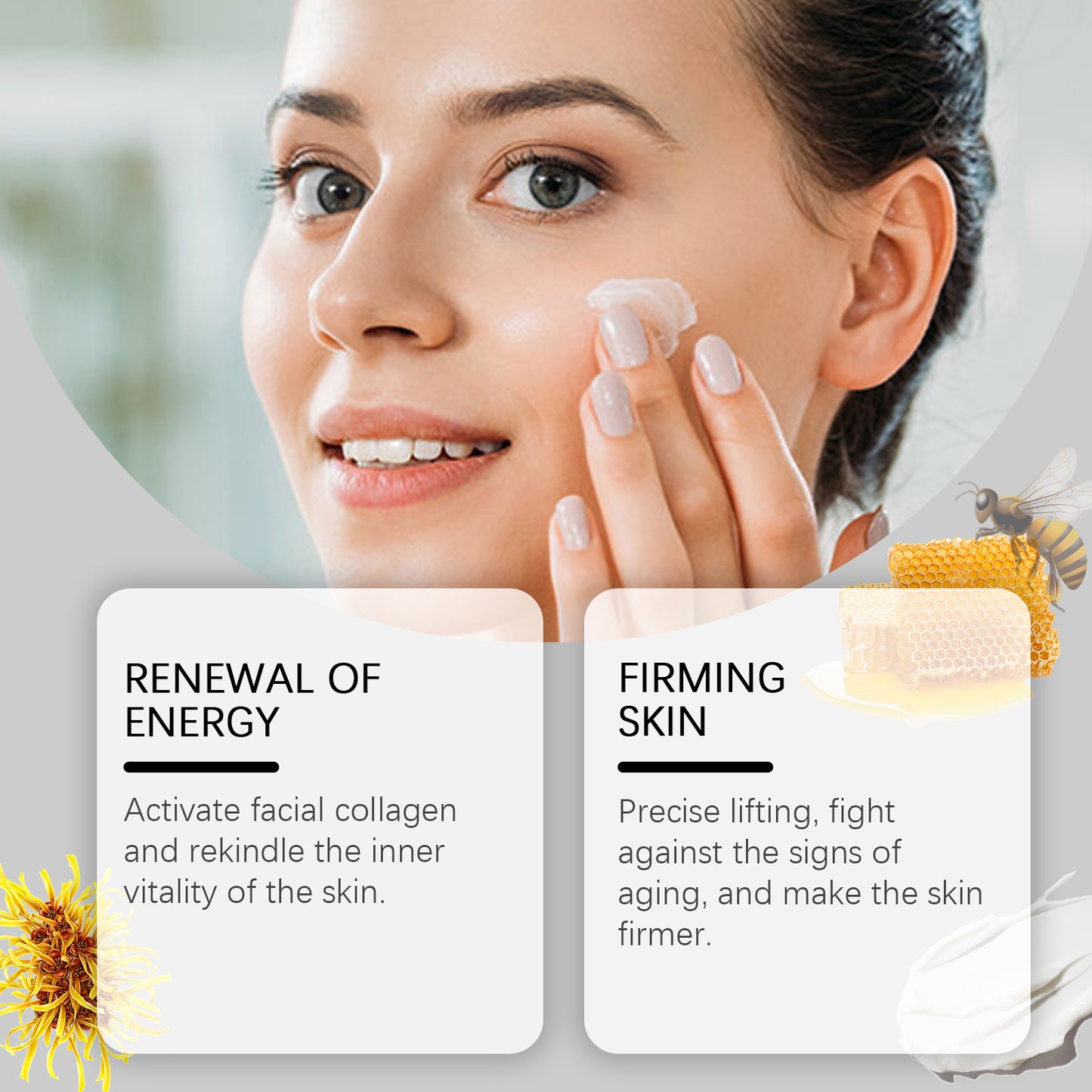 HOYGI Bee Venom Facial Essence Hydrating, moisturizing, refreshing collagen firming skincare essence