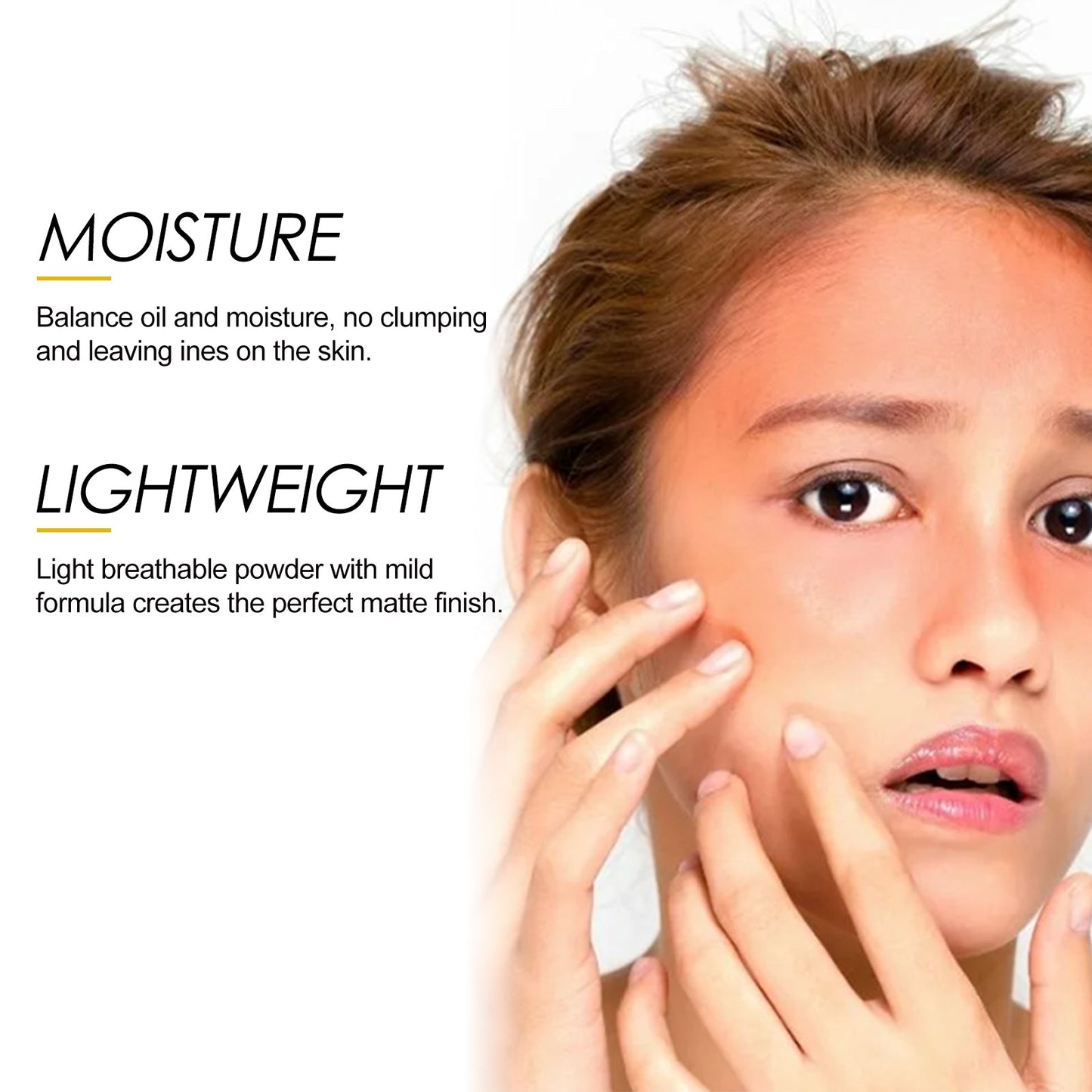 EELHOE Finishing powder Daily makeup natural lightweight breathable oil-control long-lasting setting powder