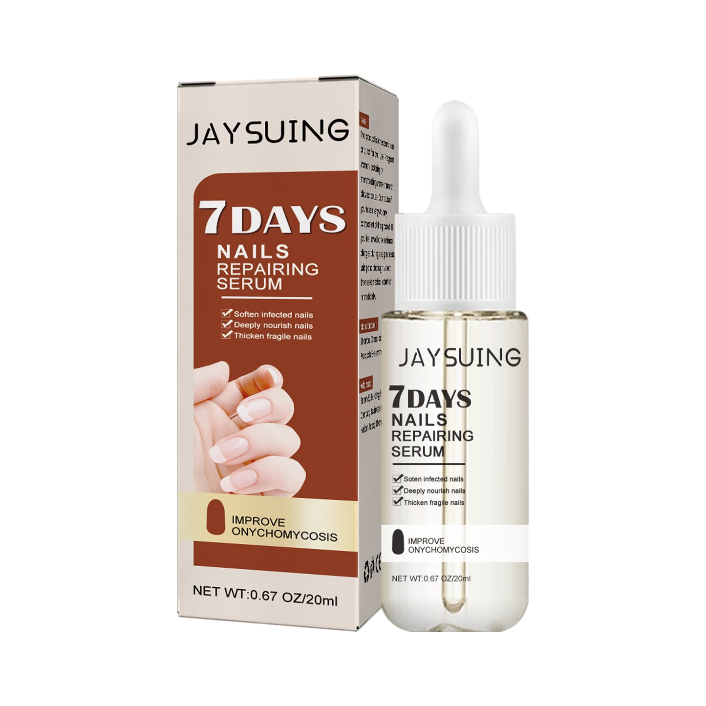 Jaysuing 7Nail Care Essence Onychomycosis Hand and Foot Nail Nutritional Cleansing Care Essence