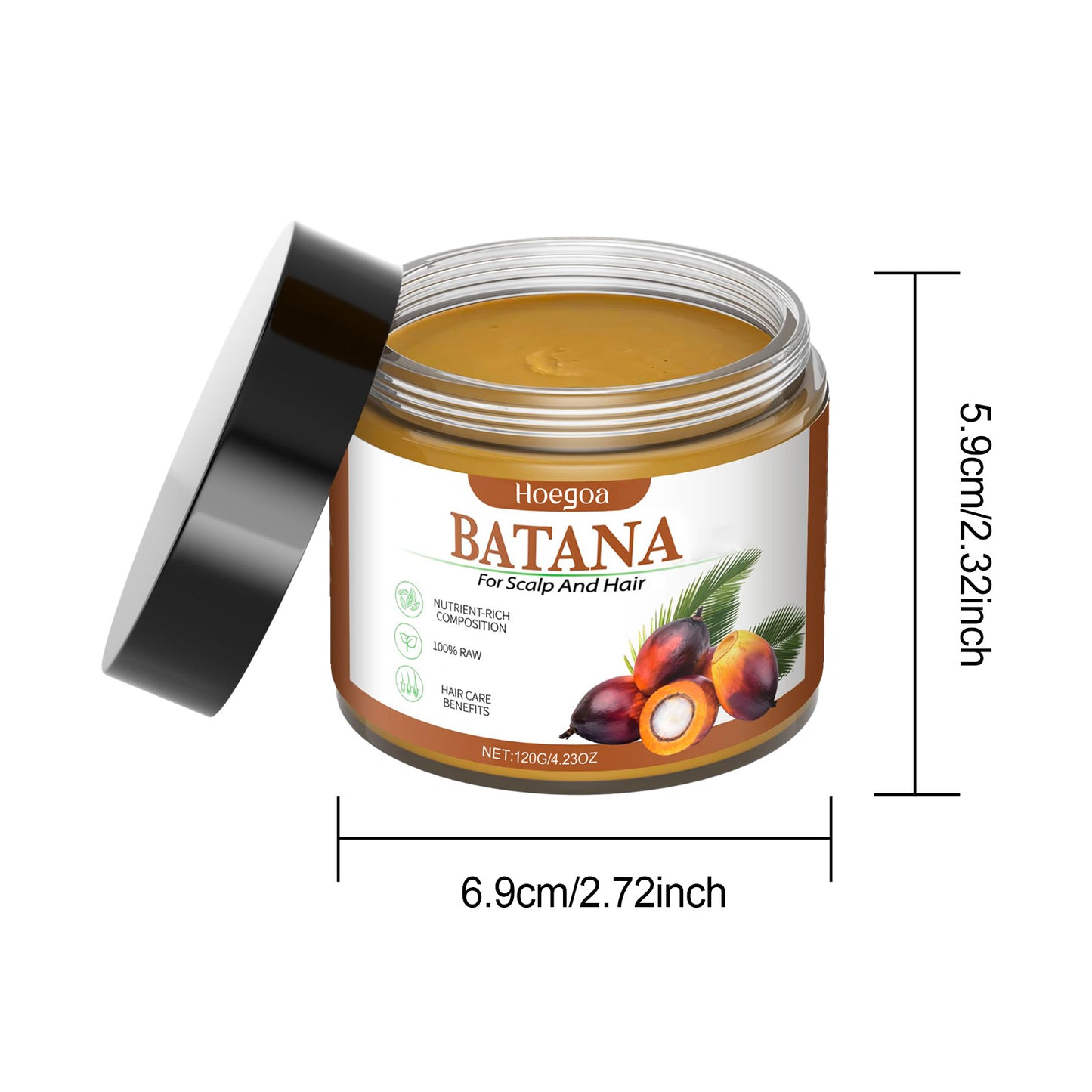 Hoegoa Batahana Hair Oil Nourish dry hair ends, care for smooth hair, scalp treatment hair mask, hair oil