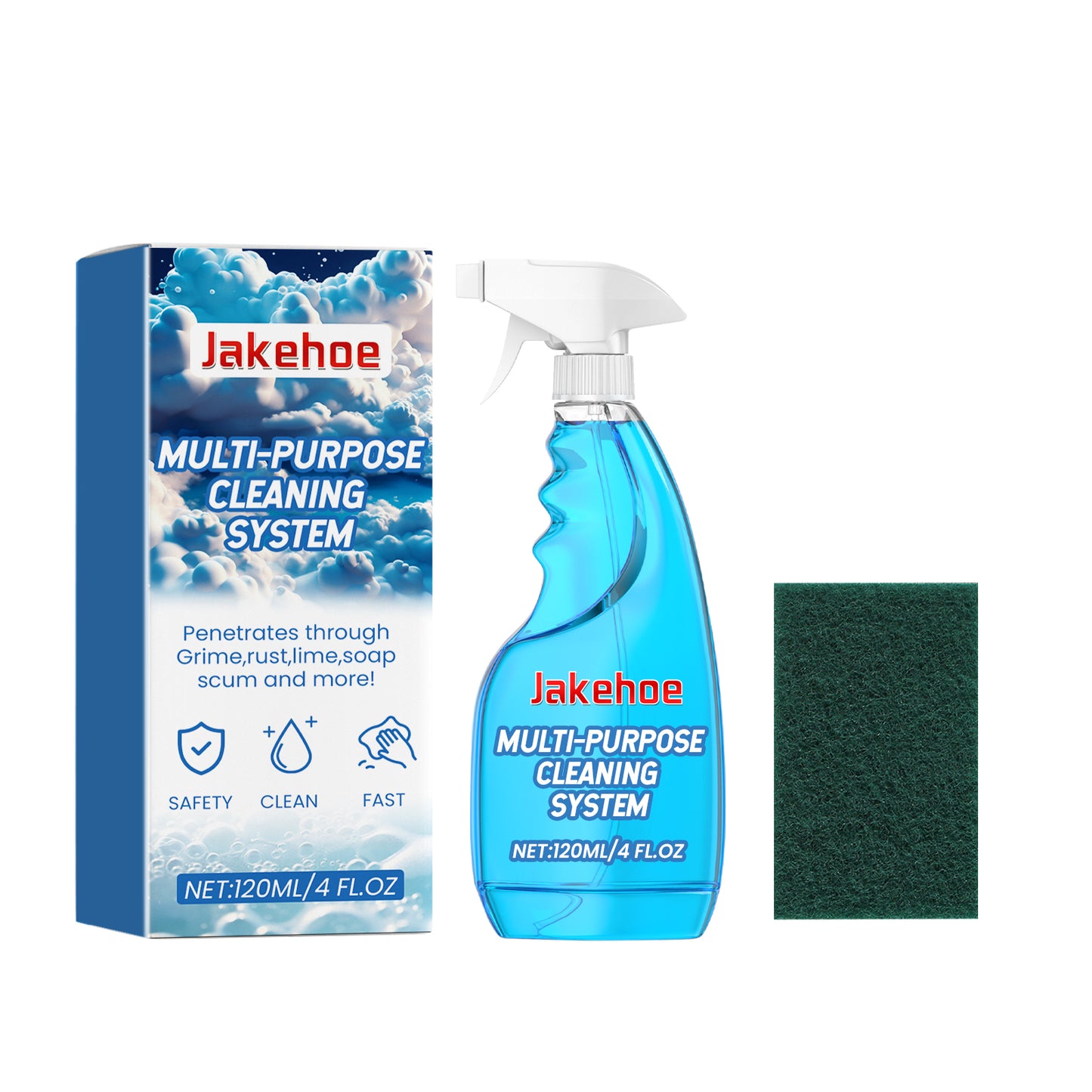 Jakehoe Multi-purpose Foam Cleaner Gentle Stain Remover Kitchen Stove Cookware Multi-Surface Foam Cleaner