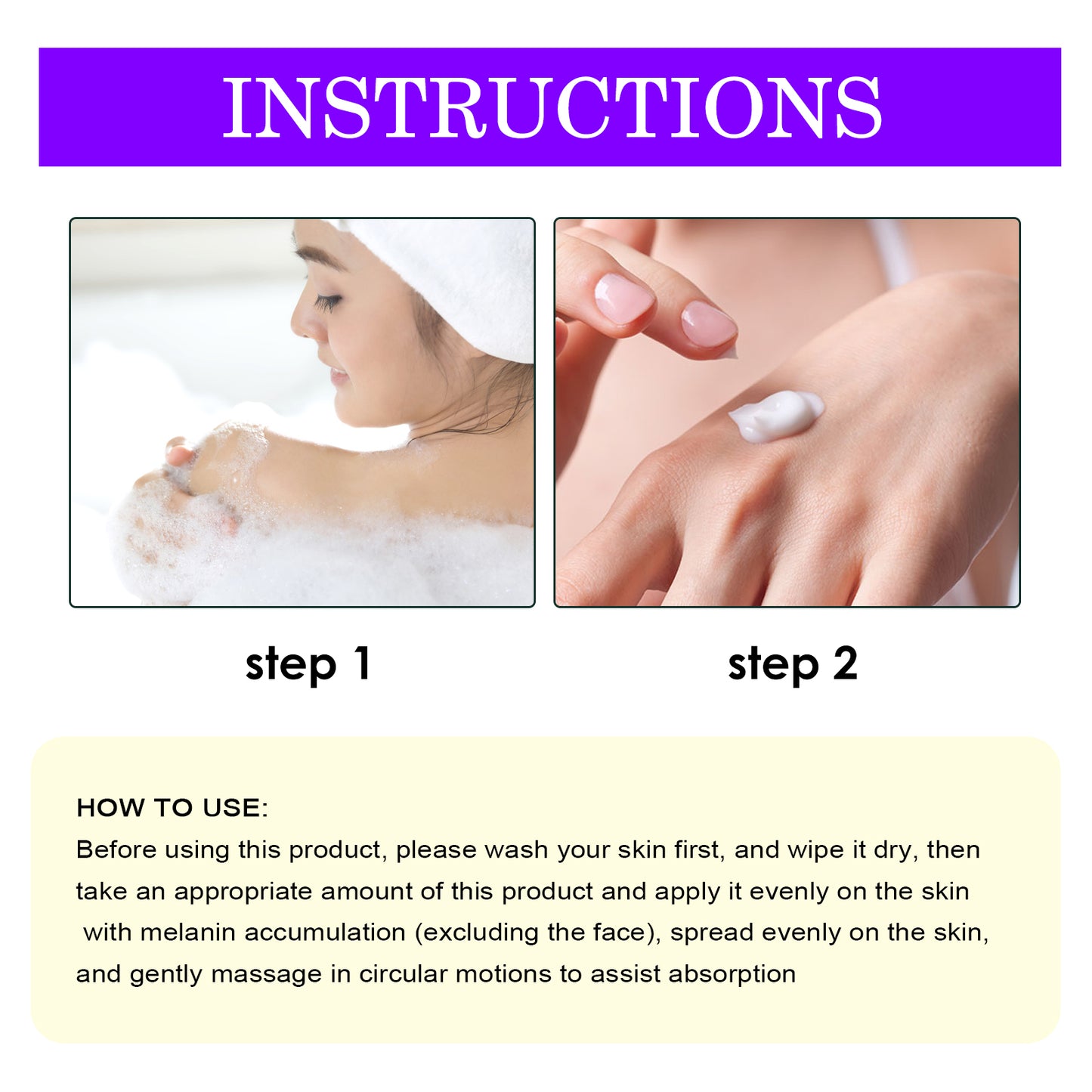 OUHOE Thigh Beauty Cream Glossy Inner Thigh Moisturizing and Nourishing Skin Cleansing and Care Leg Beauty Cream