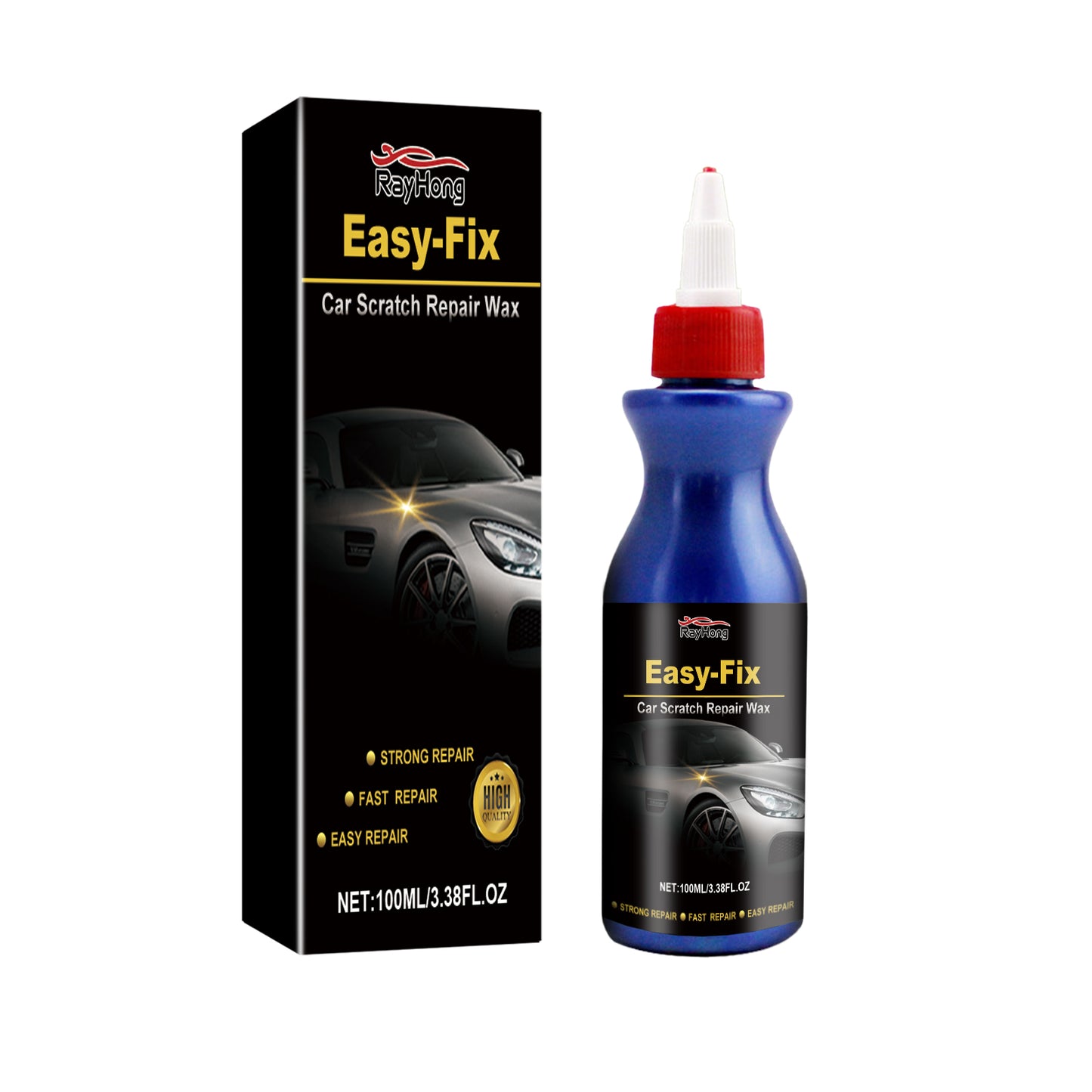Rayhong Car Scratch Care Wax Car Paint Scratch Repair Stain Removal Polishing Maintenance Waxing Buffing