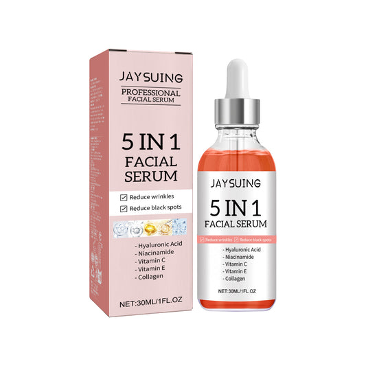Jaysuing 5Combination1Facial Essence Moisturizing Skin Firming Lightening Spots Acne Skin Beauty Essence
