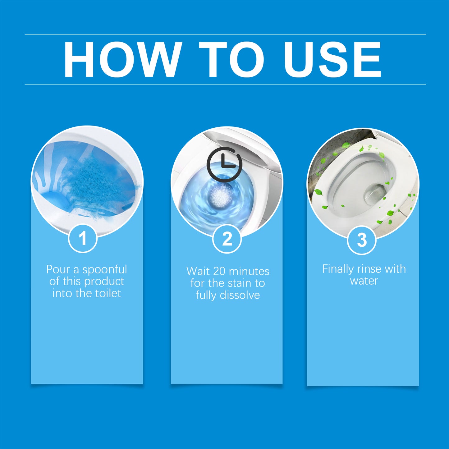 JAKEHOE Foam Toilet Cleaner Toilet Cleaning Stain Urine Stain Descaling Deodorizing Toilet Cleaner