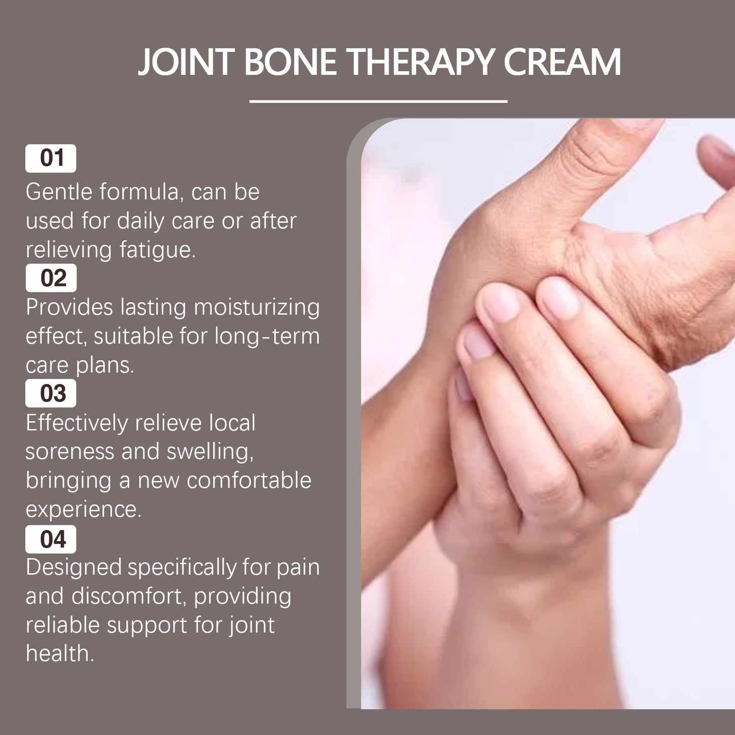 Houkea Bee Venom Joint Neck Cream Mild ingredients relieve discomfort on neck, knees, and legs for massage care application