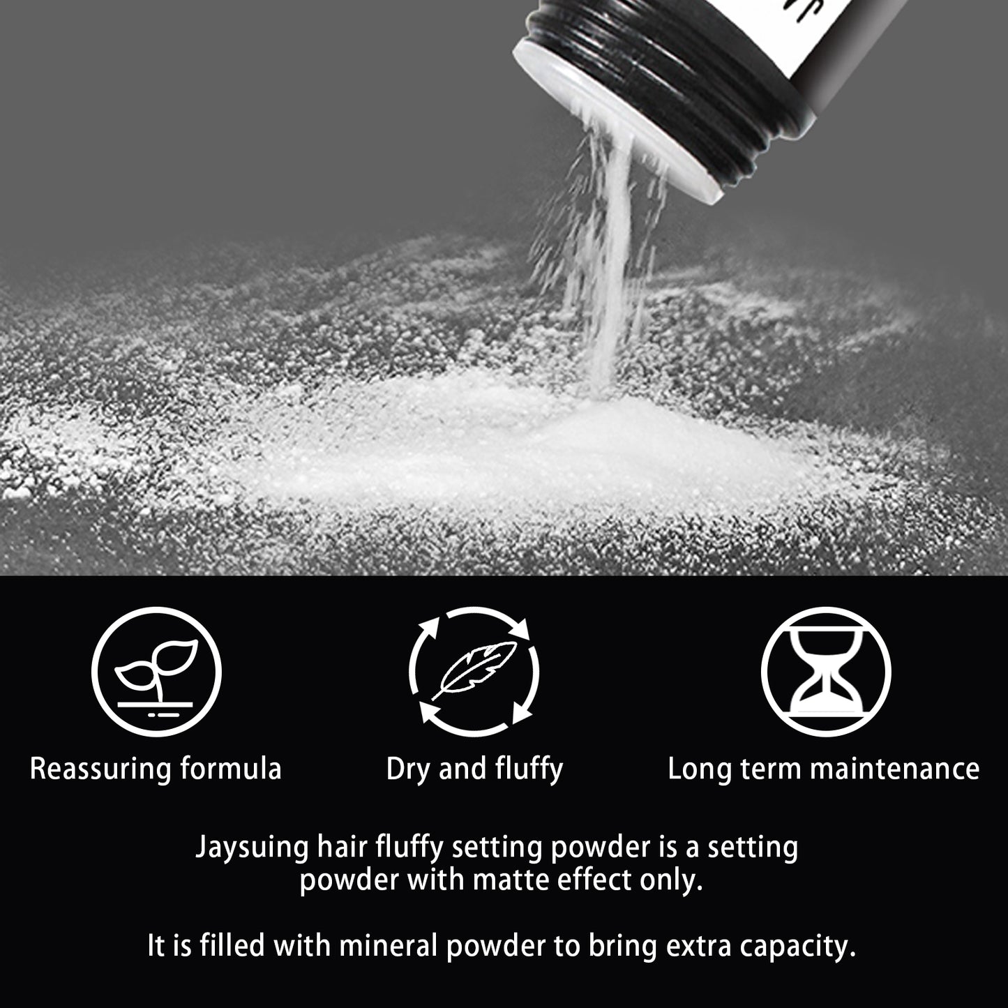 Jaysuing Hair Booster Powder Men's and Women's Hair Styling Care No-Wash Volumizing Refreshing Gentle Volumizing Powder