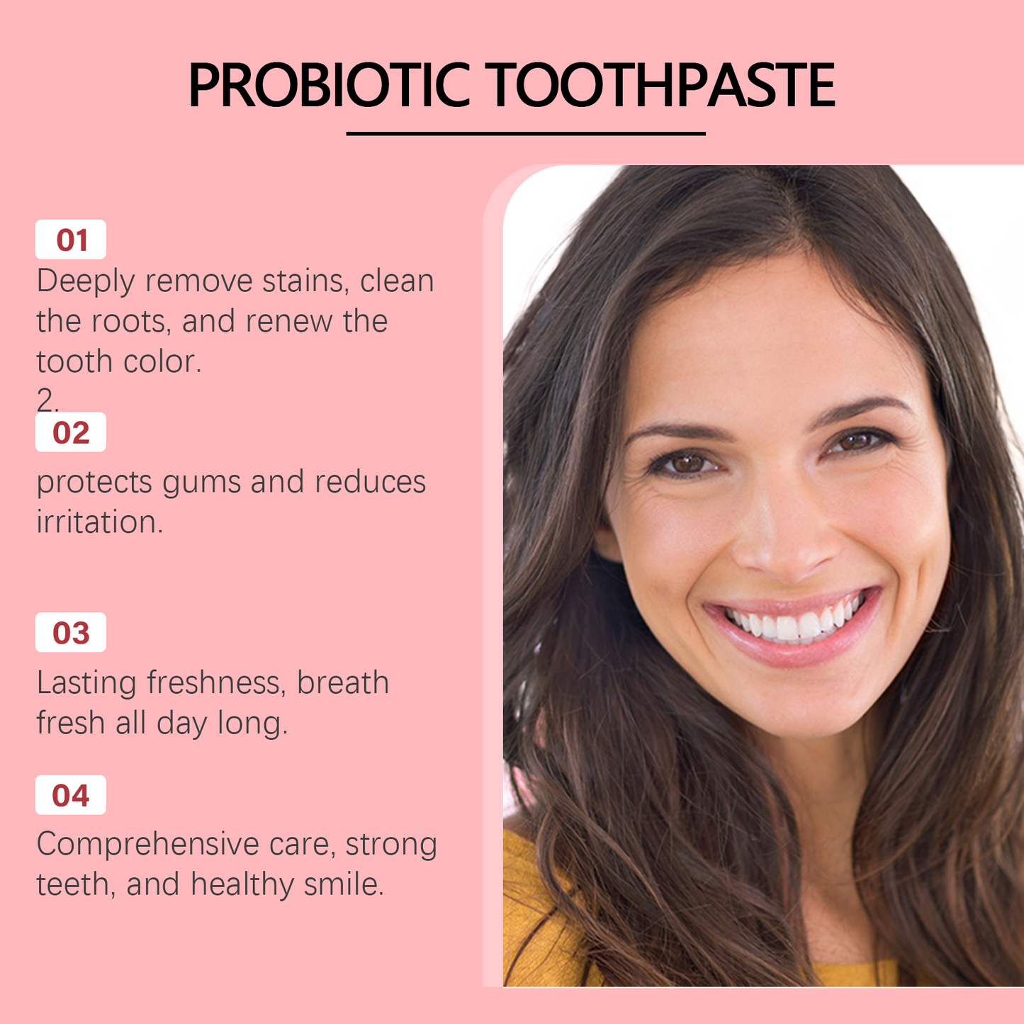 Oralhoe Probiotic Whitening Mint Toothpaste Fresh Breath Cleaning Beautiful Teeth Care Oral Care