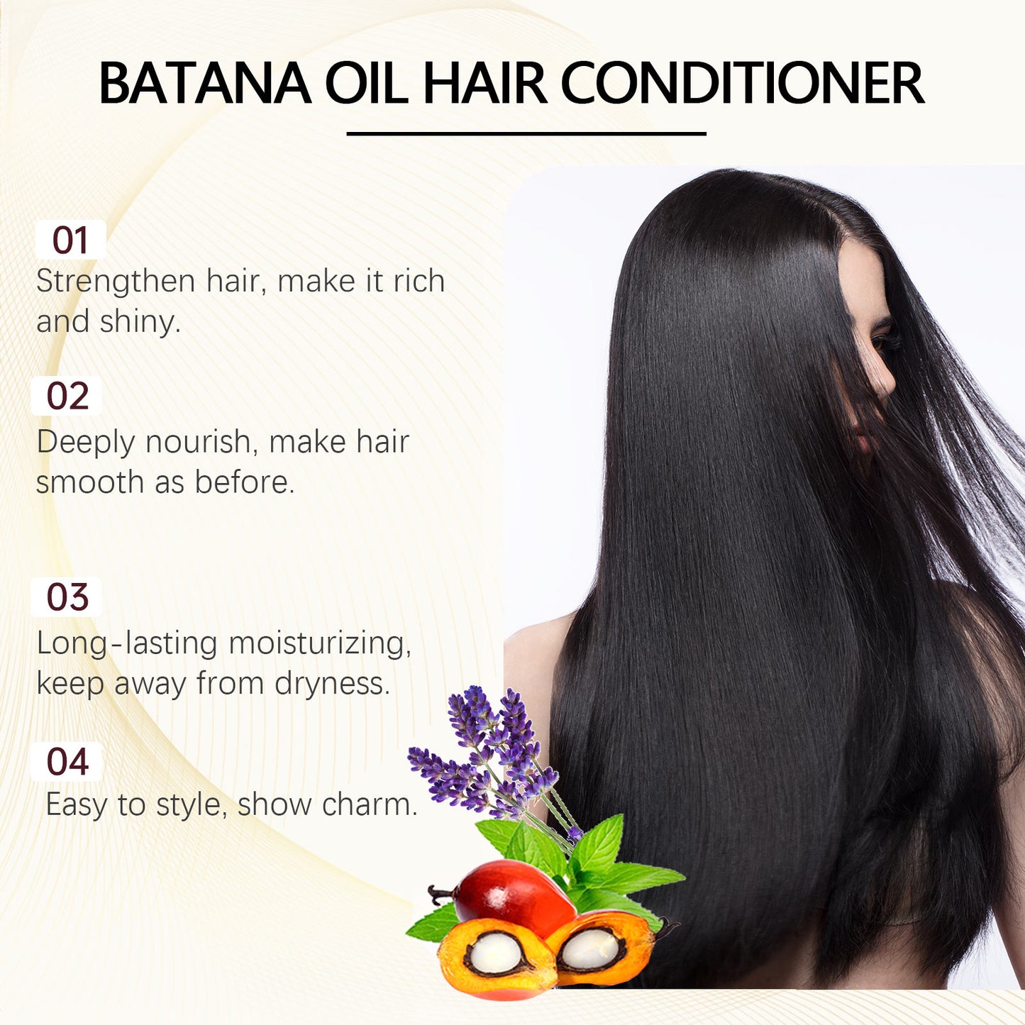 EELHOE Batahna Oil Strengthening and Volumizing Conditioner Repair frizzy hair texture, nourish hair, smooth hair care