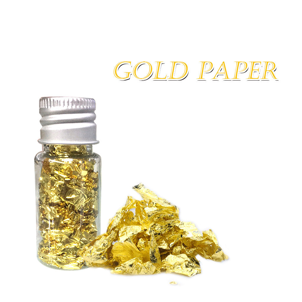 EELHOE Gold Foil Paper Pastry Decorations Pastry Decoration Mask Care Multi-use Decoration Supplies