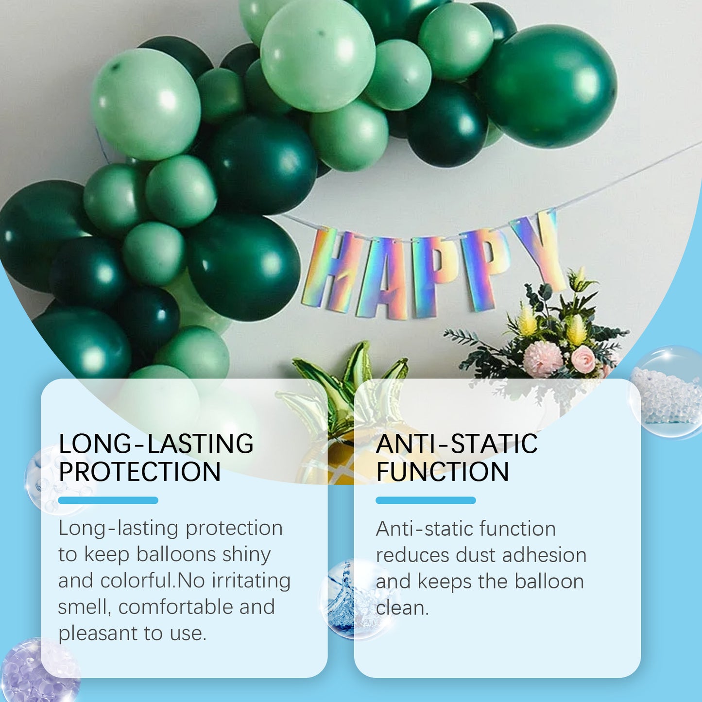 DOWMOO Balloon Decoration Brightening Spray Balloon surface texture gloss anti-oxidation long-lasting shine spray