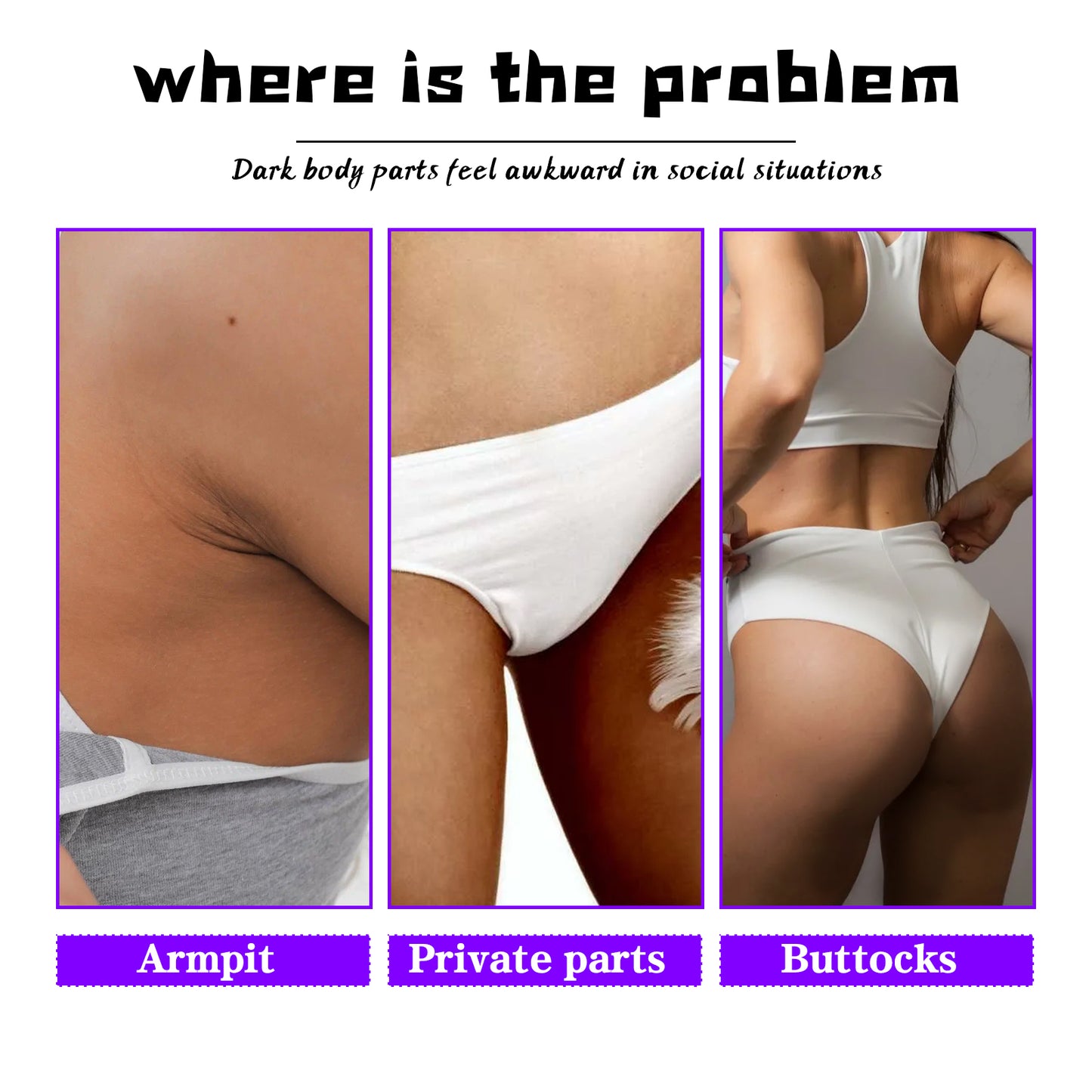 OUHOE Thigh Beauty Cream Glossy Inner Thigh Moisturizing and Nourishing Skin Cleansing and Care Leg Beauty Cream