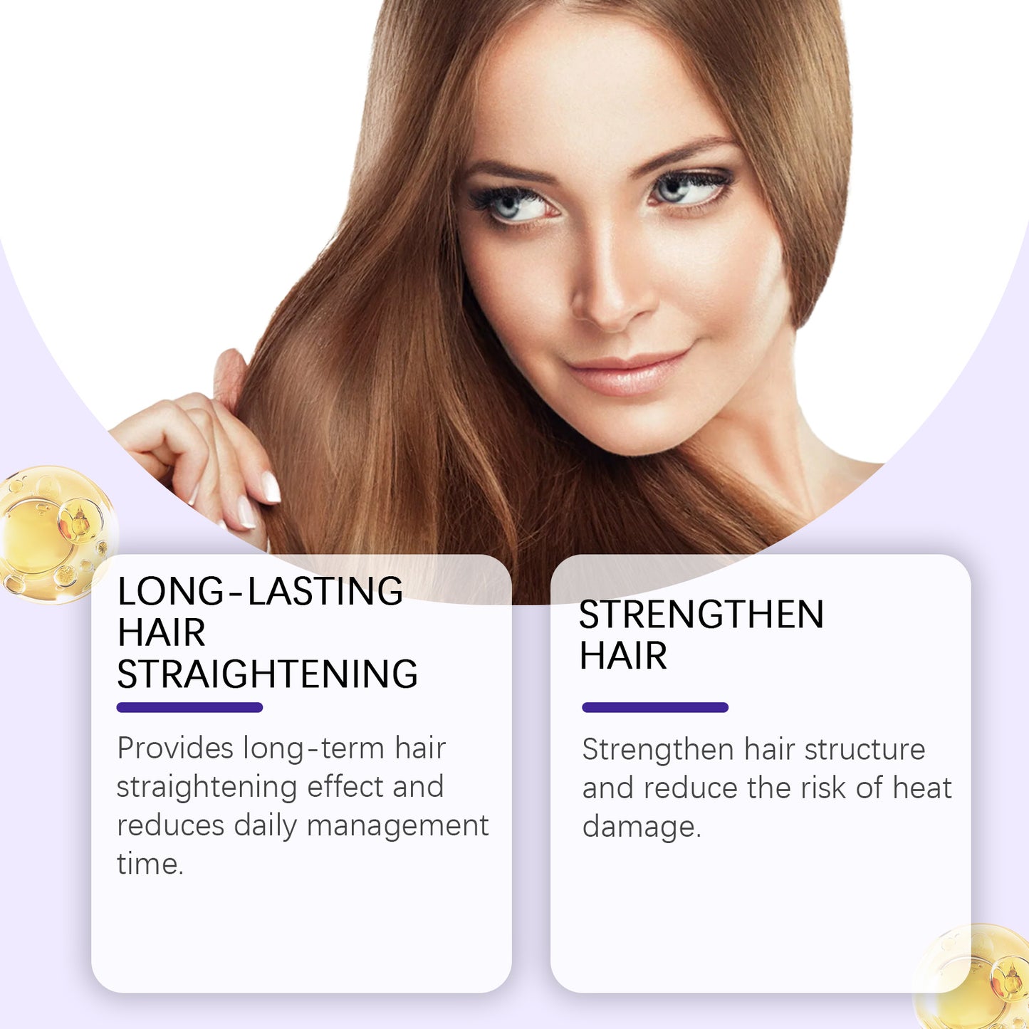EELHOE Protein Hair Straightening Cream Moisturizing, nourishing, anti-frizz, smooth hair care, hair quality repair, no straightening needed