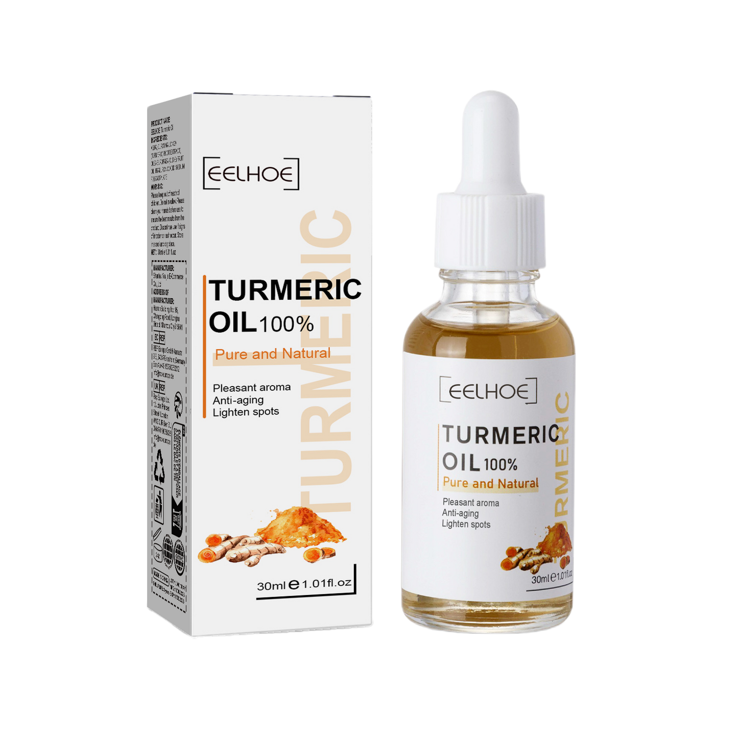 EELHOE Turmeric Correcting Essence Facial Care Hydrating Moisturizing Gentle Nourishing Skin Care Essence