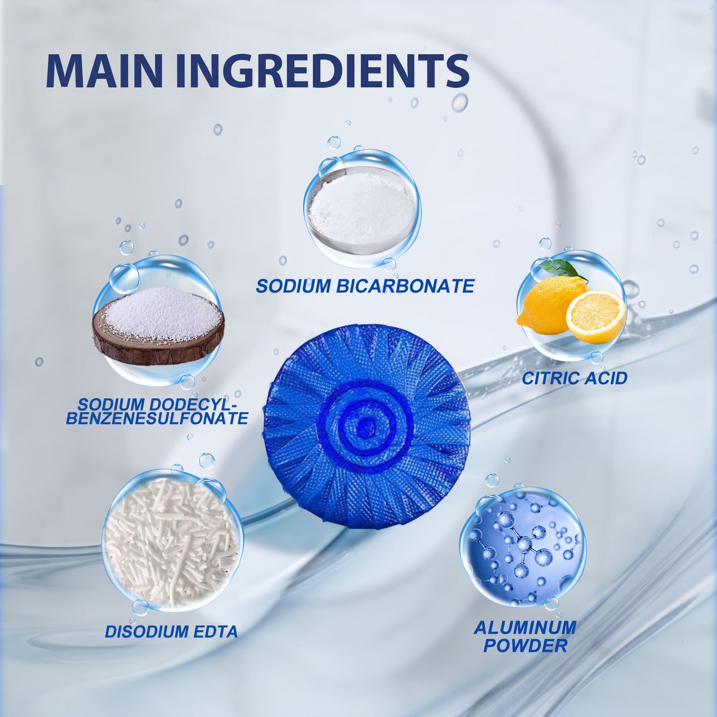 Jue-Fish Toilet Cleaning Plate Household Toilet Cleaner Descaling Deodorizing Stain Removal Fresh Scent Toilet Cleaning Tablets