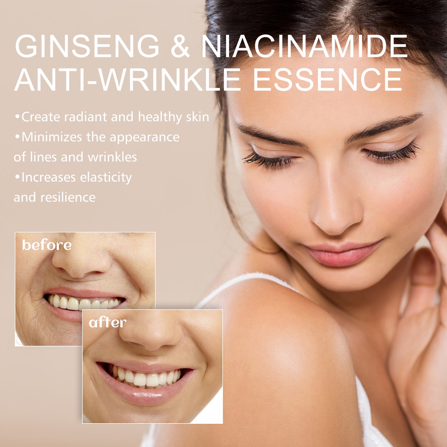 EELHOE Ginseng Essence Facial skin moisturizing eye area delicate elasticity rejuvenating serum