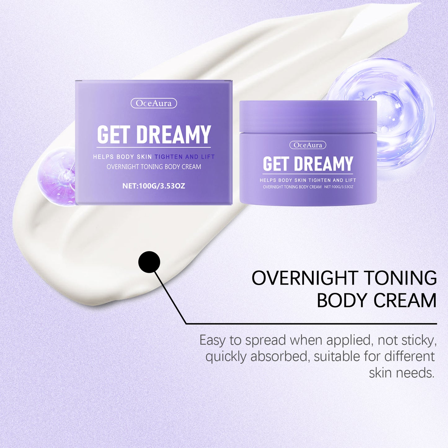OceAura  Body Shaping Cream Daily application moisturizing lifting body skin shaping beauty cream