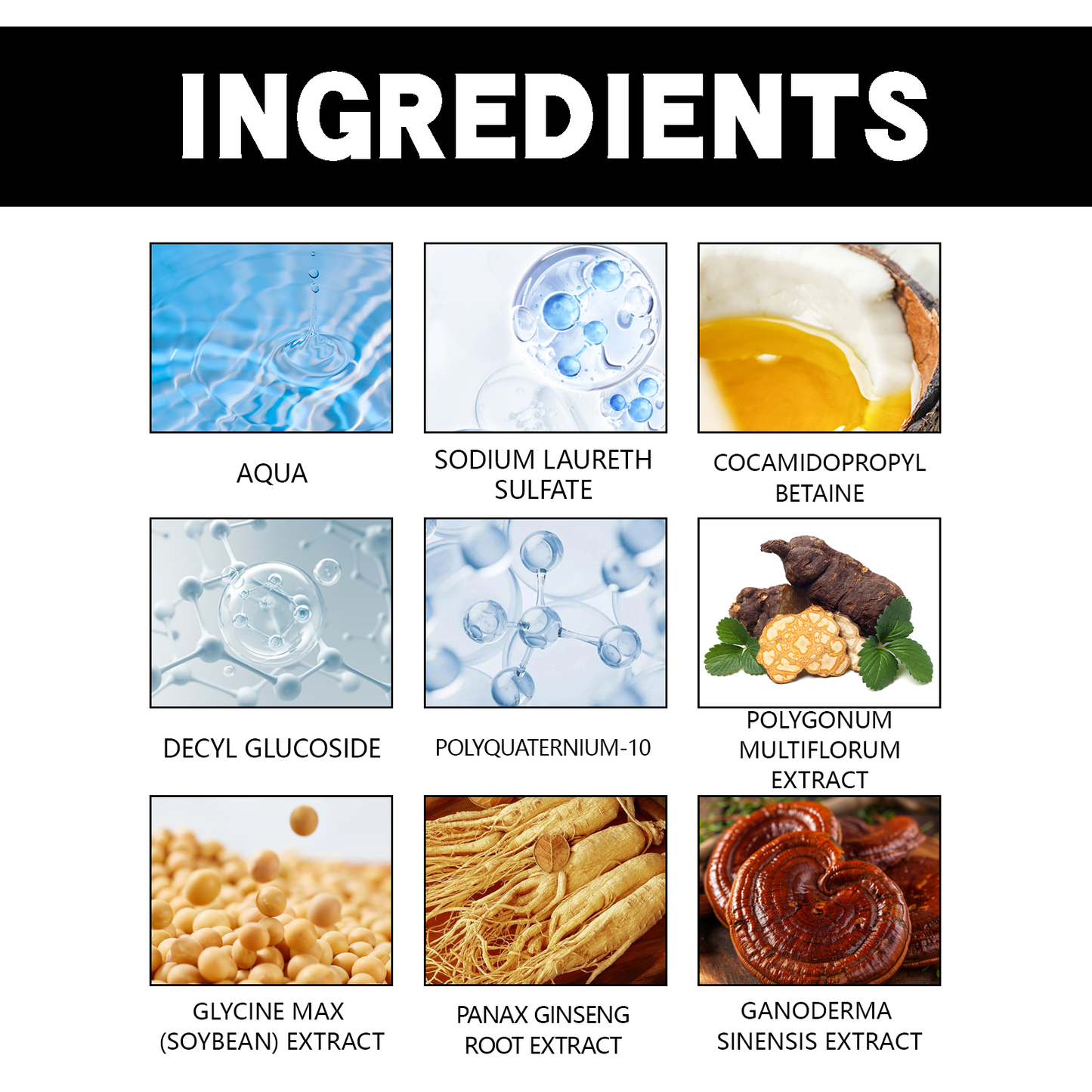 EELHOE Black Hair Shampoo（Natural Brown） Polygonum Multiflorum Essence Black Nourishing Hair Cleansing Repair Smooth Shampoo