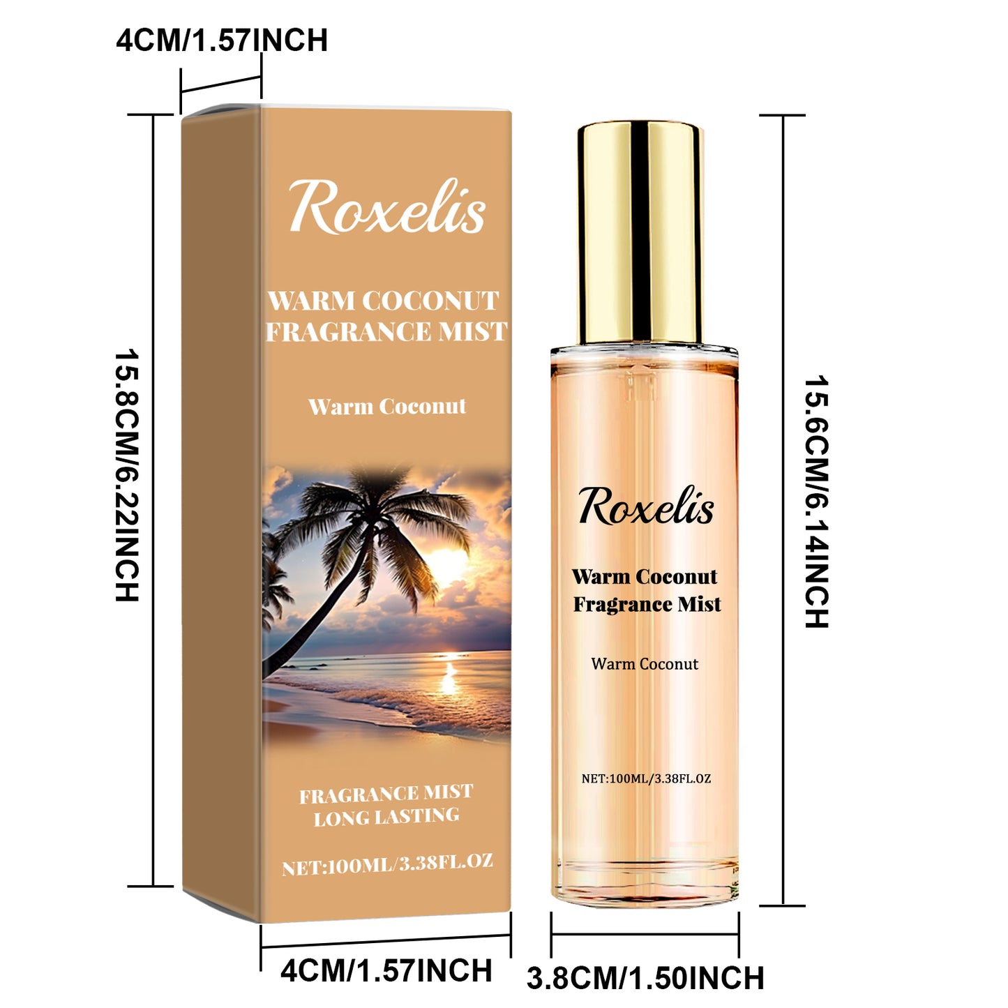 Roxelis Coconut Passion Perfume Spray Long-lasting fragrance fresh natural couple date portable atmosphere encounter perfume