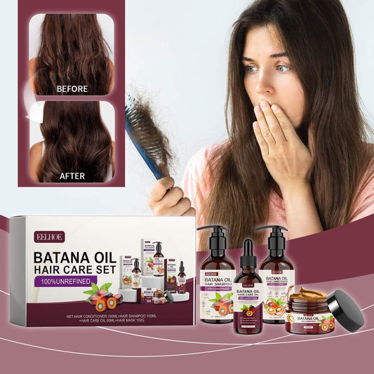 EELHOE Batahna Oil Volumizing Hair Care Set Repair frizzy hair texture, nourish hair, smooth hair care