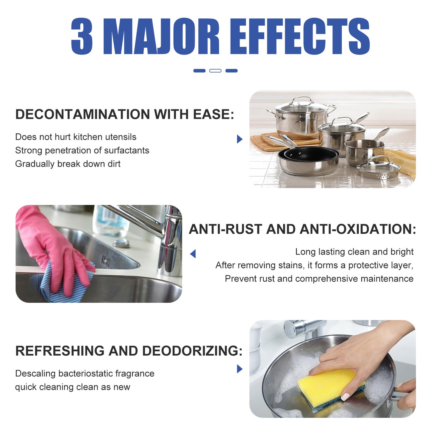 Jue-Fish Kitchen Grease Foam Cleaner Range Hood Stove Exhaust Pipe Wall Kitchenware Oil Stain Cleaner