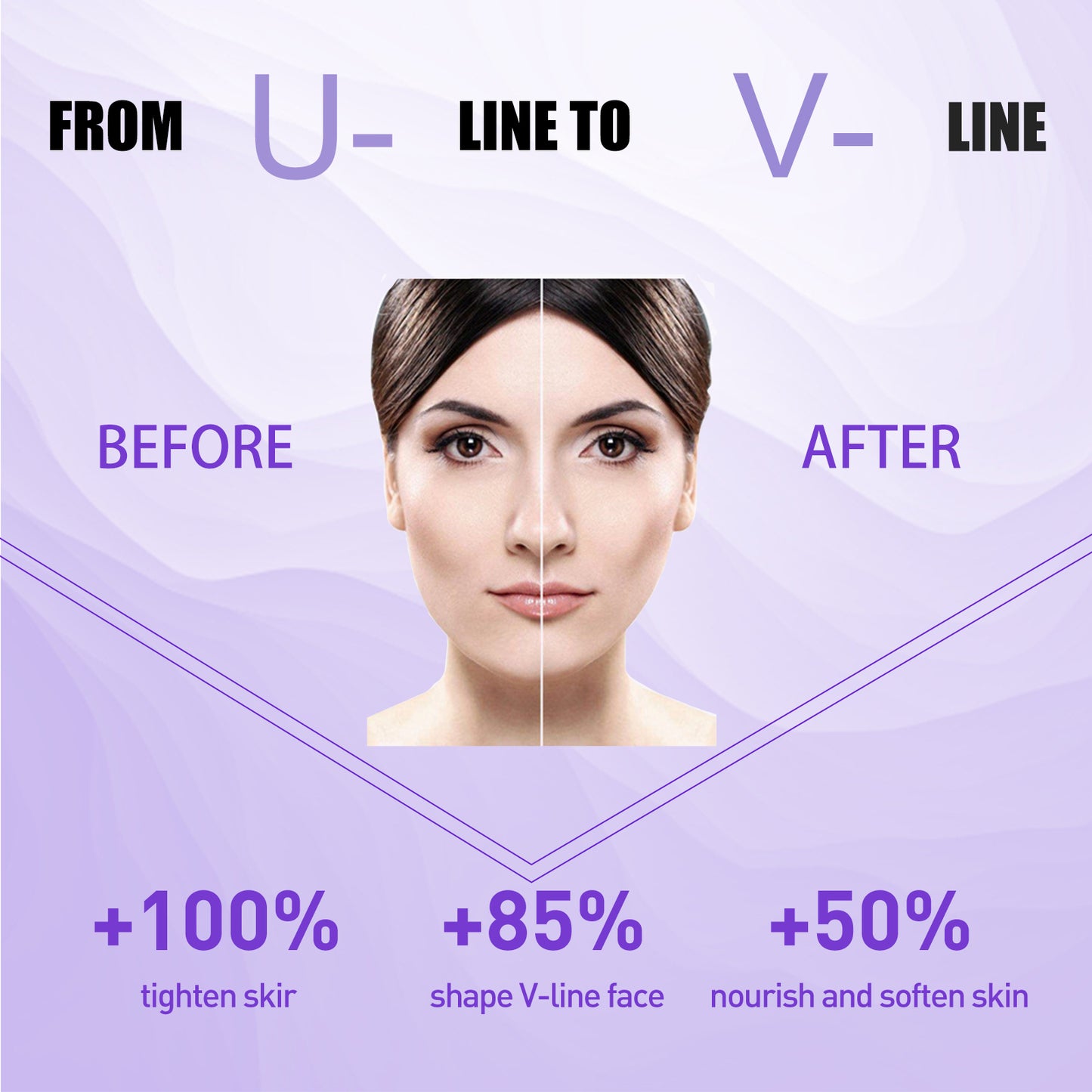 Jaysuing V Face Tightening Cream Firming and Moisturizing Facial Contour Chin Face Skin Massage Care Cream