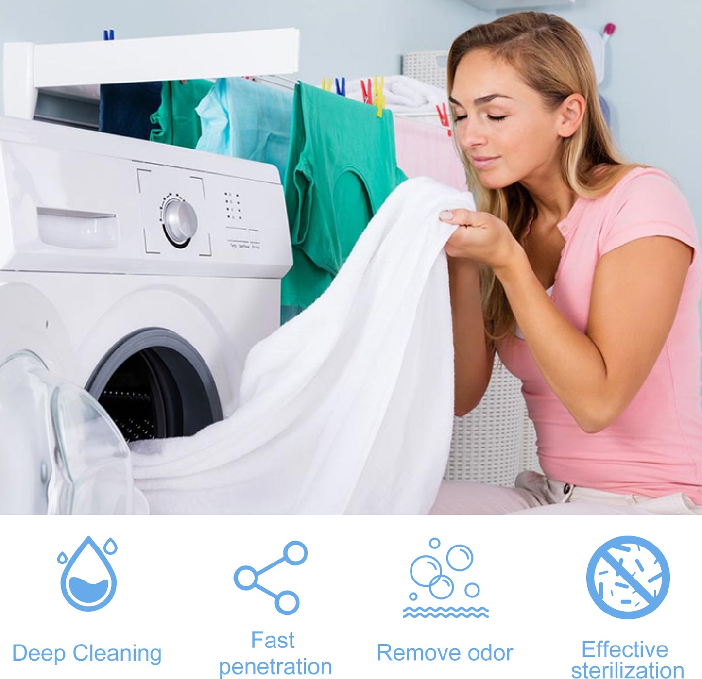 Jaysuing Washing Machine Cleaning Tablets Washing Machine Tub Automatic Drum Type Cleaning Dirt Odor Cleaning Tablets