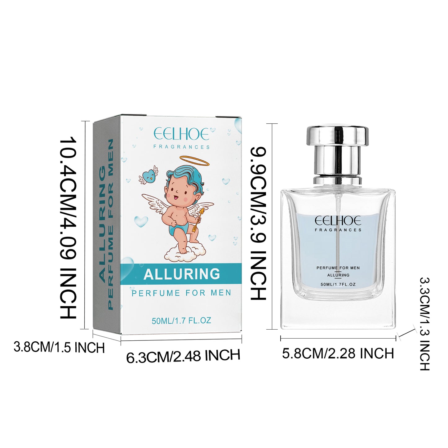EELHOE Cupid Information Perfume Long-lasting light fragrance fresh natural niche perfume for wrists and behind ears