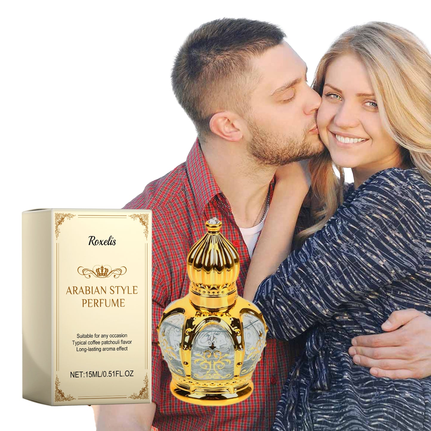 Roxelis Coffee Patchouli Style Perfume Natural Fresh Elegant Long-lasting Fragrance Shows Charm Atmosphere Date Perfume