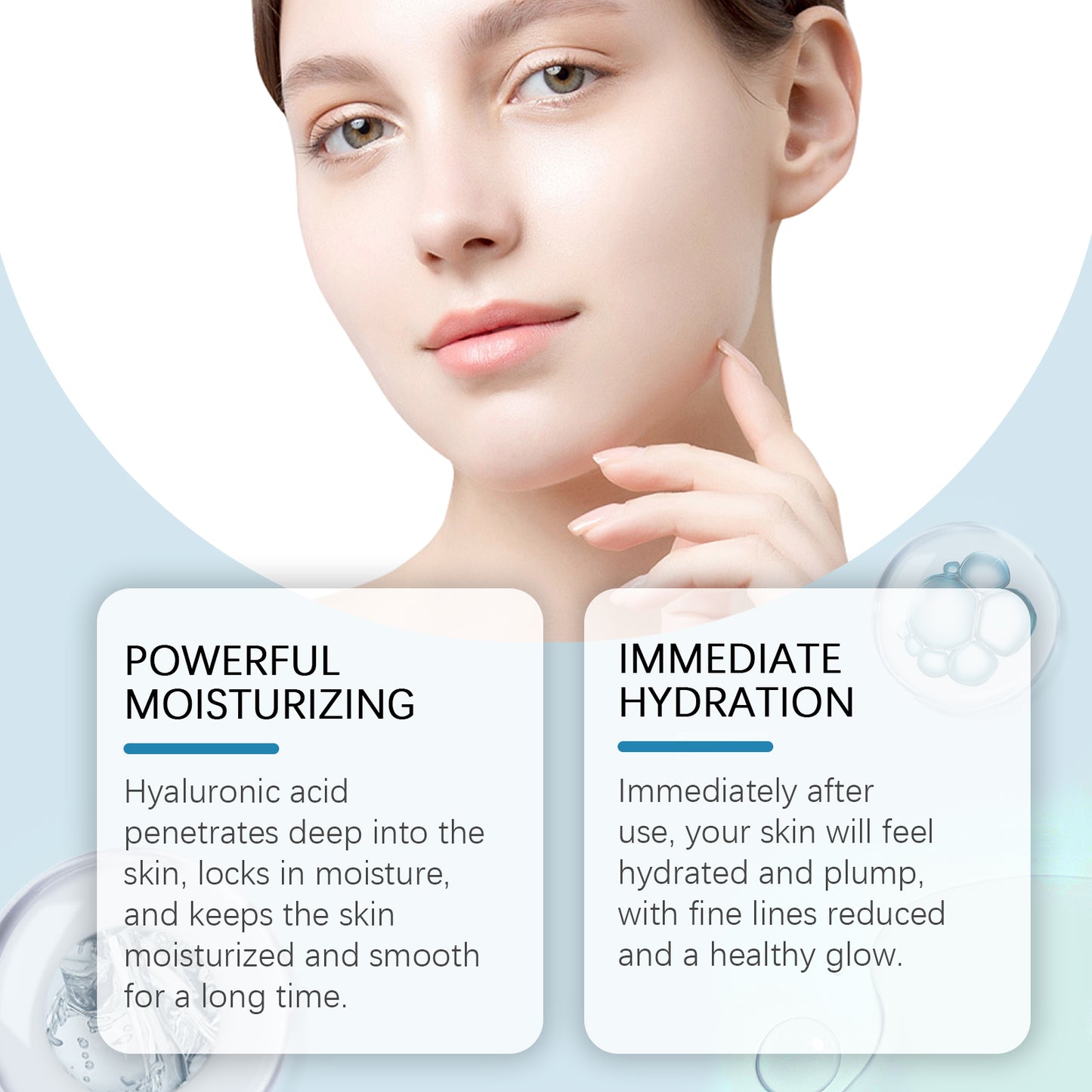 Hoygi Hyaluronic Acid Roller Serum Facial skin radiance improvement pore hydration