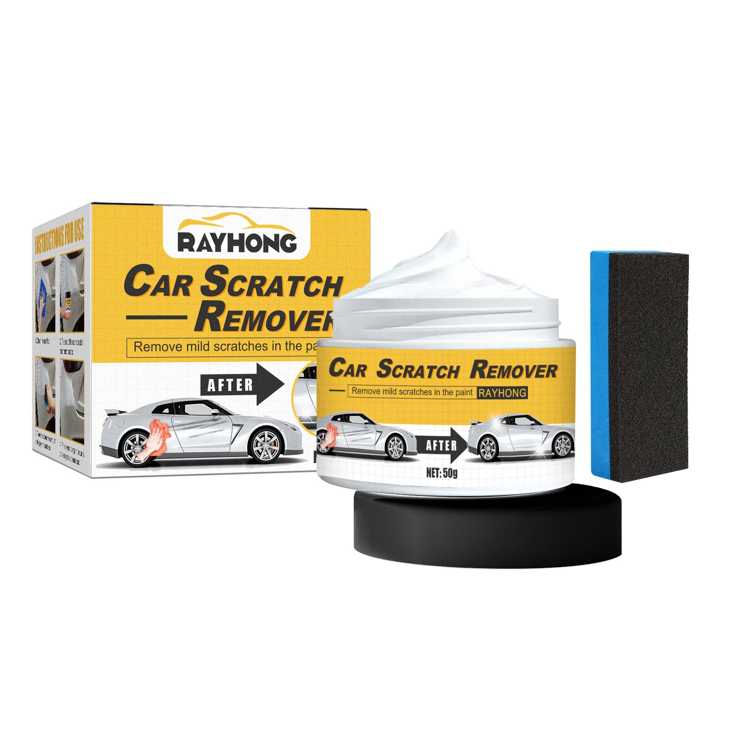 Rayhong Car Scratch Remover Car Paint Scratch Repair Paste Scratch Repair Maintenance Agent