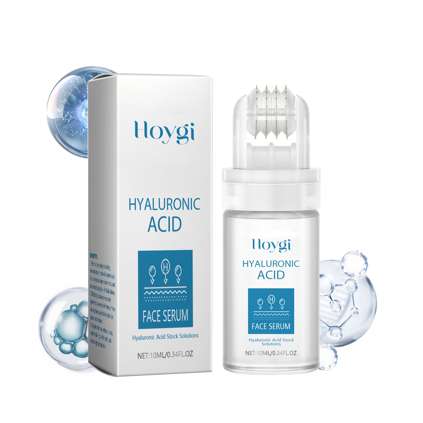 Hoygi Hyaluronic Acid Roller Serum Facial skin radiance improvement pore hydration