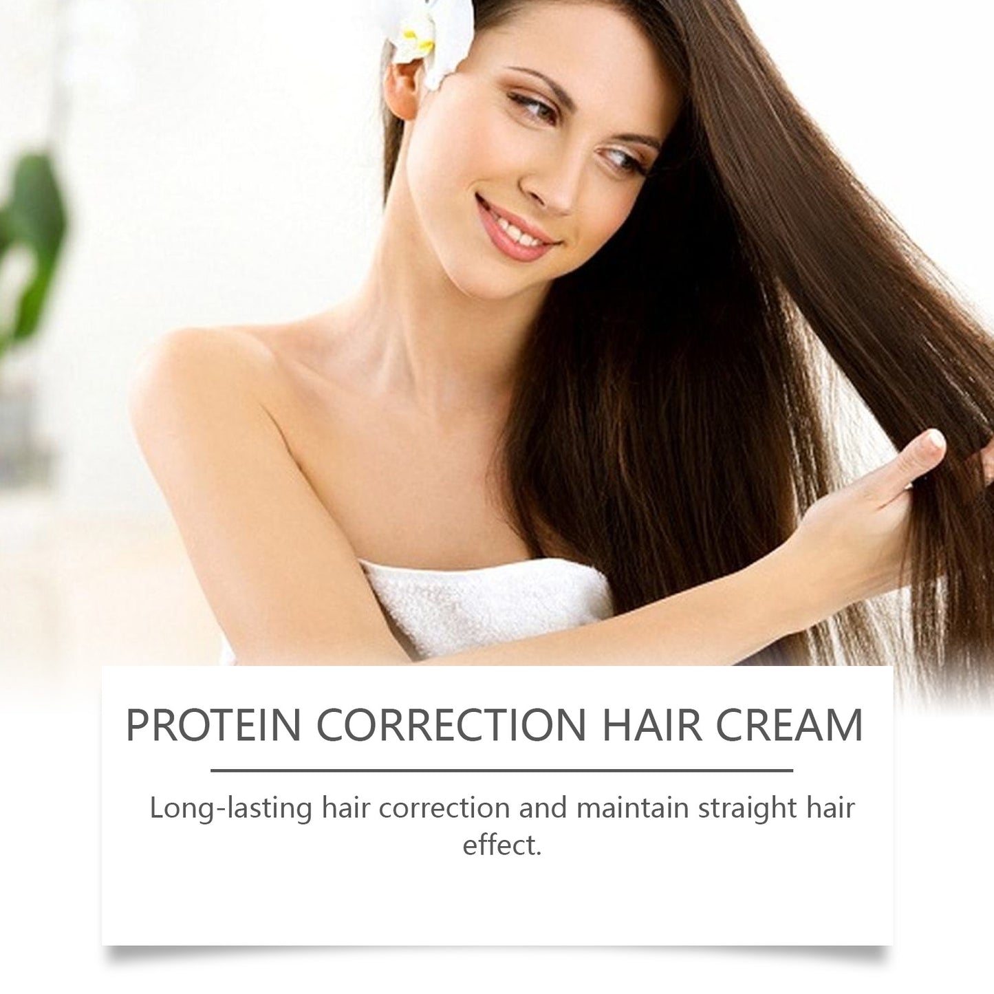 EELHOE Protein Hair Straightening Cream Moisturizing, nourishing, anti-frizz, smooth hair care, hair quality repair, no straightening needed