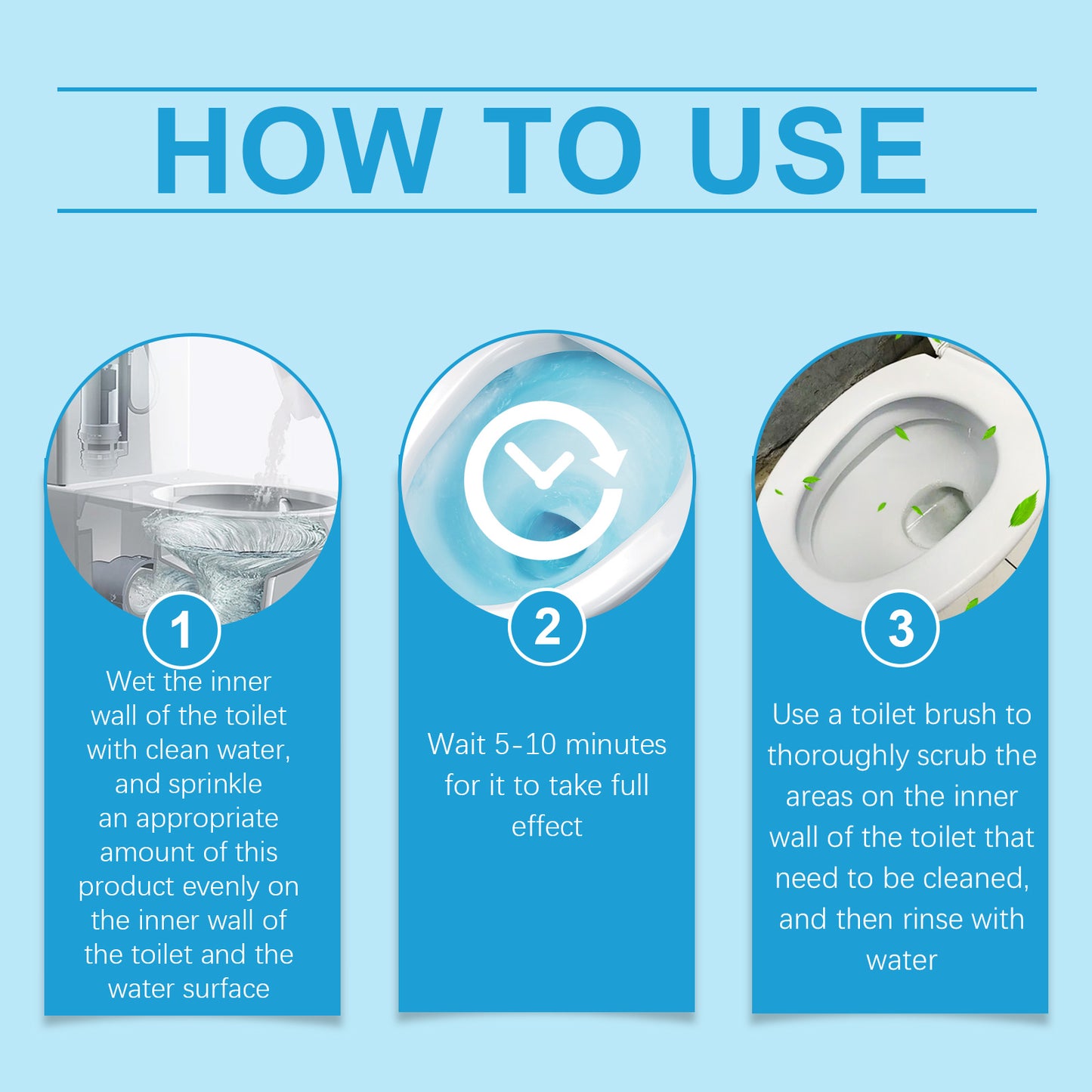 Jakehoe Splashing Foam Toilet Cleaner Toilet Bathroom Stain Removal Deodorizing Foam Cleaner