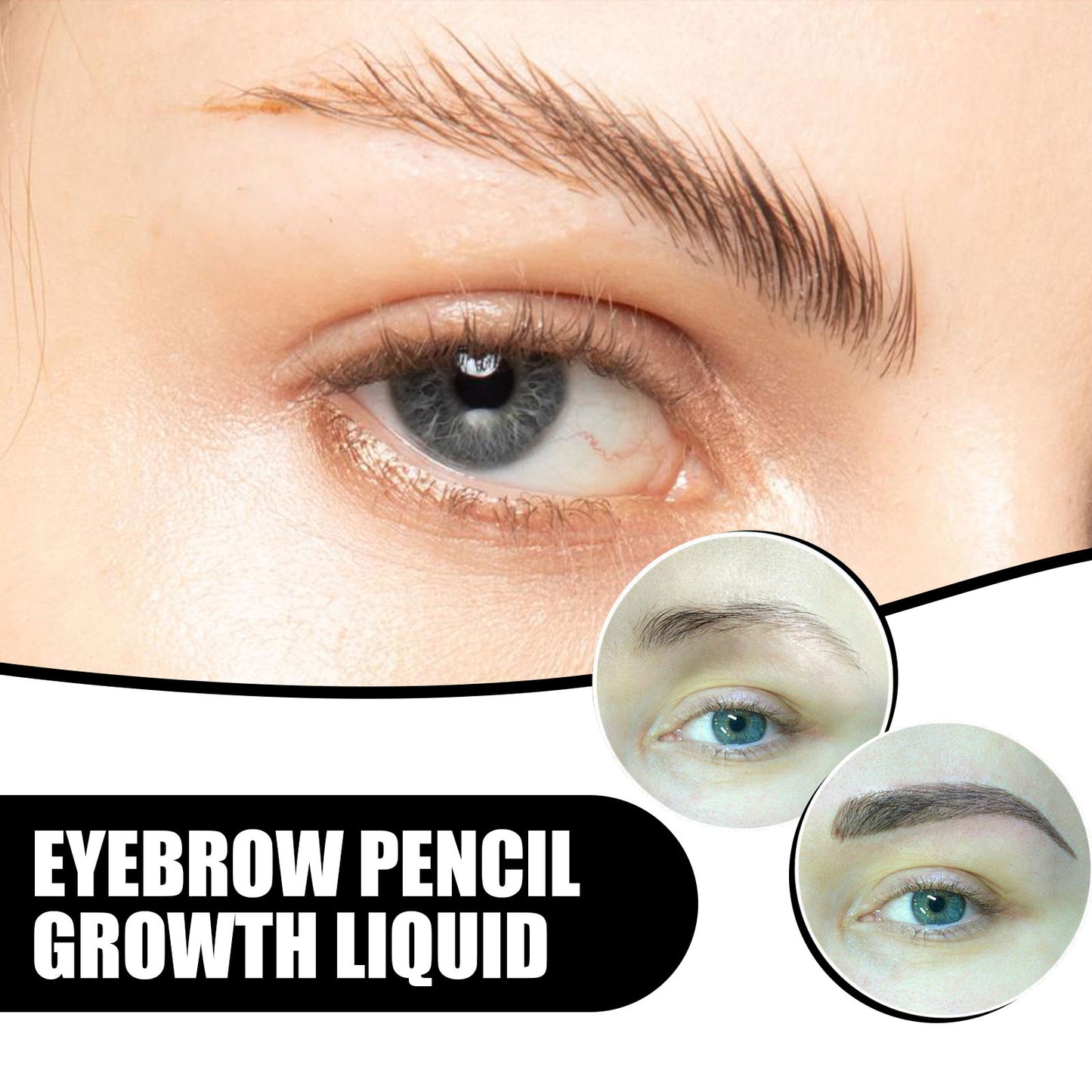 EELHOE Eyebrow Liquid Eyebrows Dark and Dense Natural Essential Oil Liquid Dense Eyebrow Repair Gentle Moisturizing Care Solution
