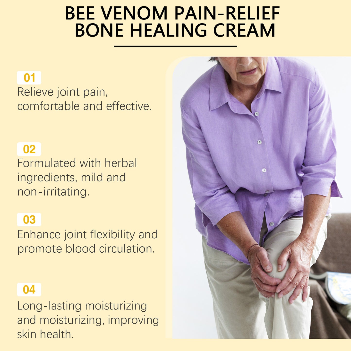 South Moon Bee Venom Joint Repair Cream Portable massage external application care cream for relieving joint discomfort