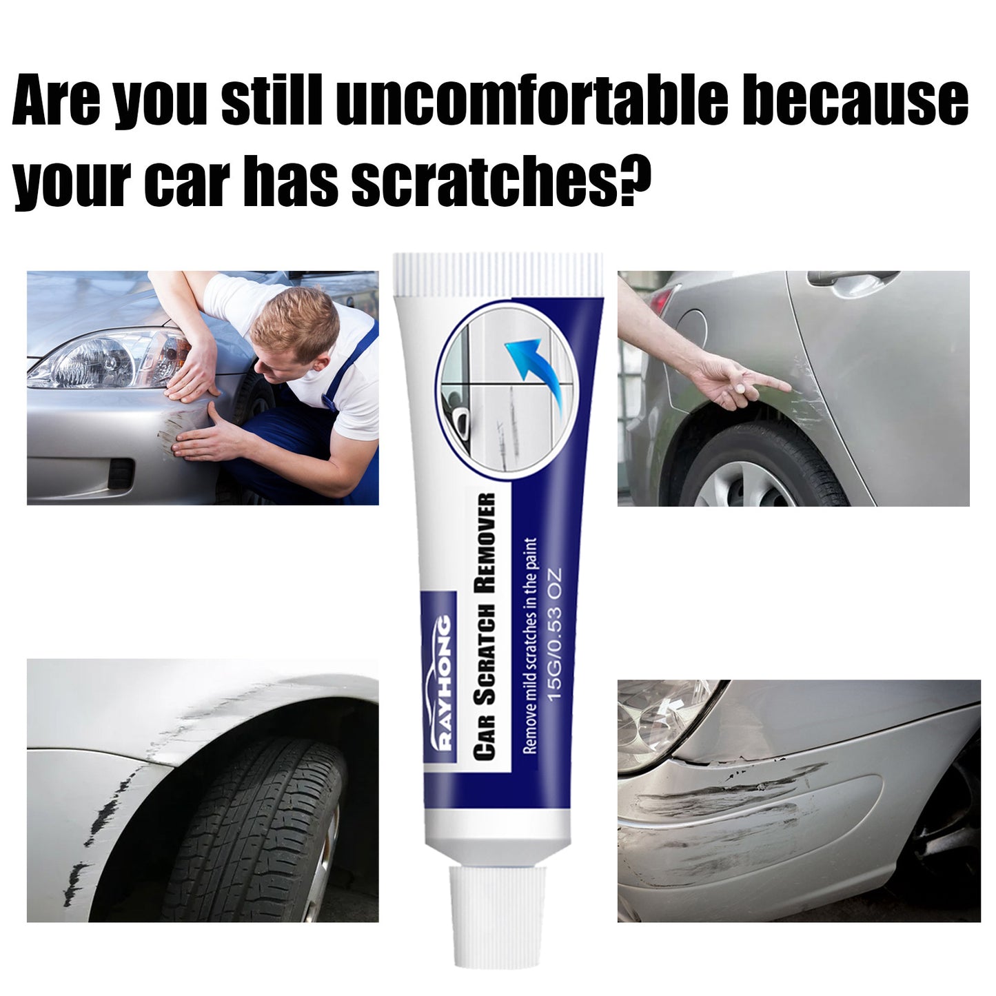Rayhong Car Scratch Remover Scratch Removal Polishing Agent Paint Refurbishment Scratch Wax Scratch Repair