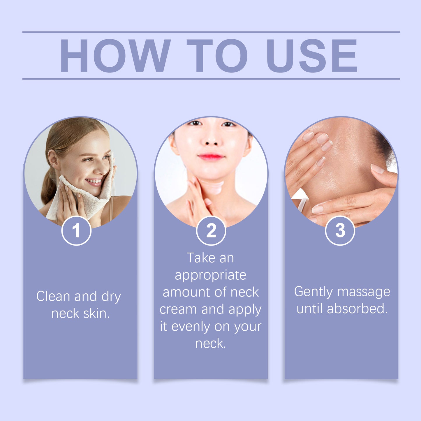 OUHOE Moisturizing Neck Cream Neck Skin Moisturizing and Moisturizing Care Fading Fine Lines Hydrating and Tender Neck Cream