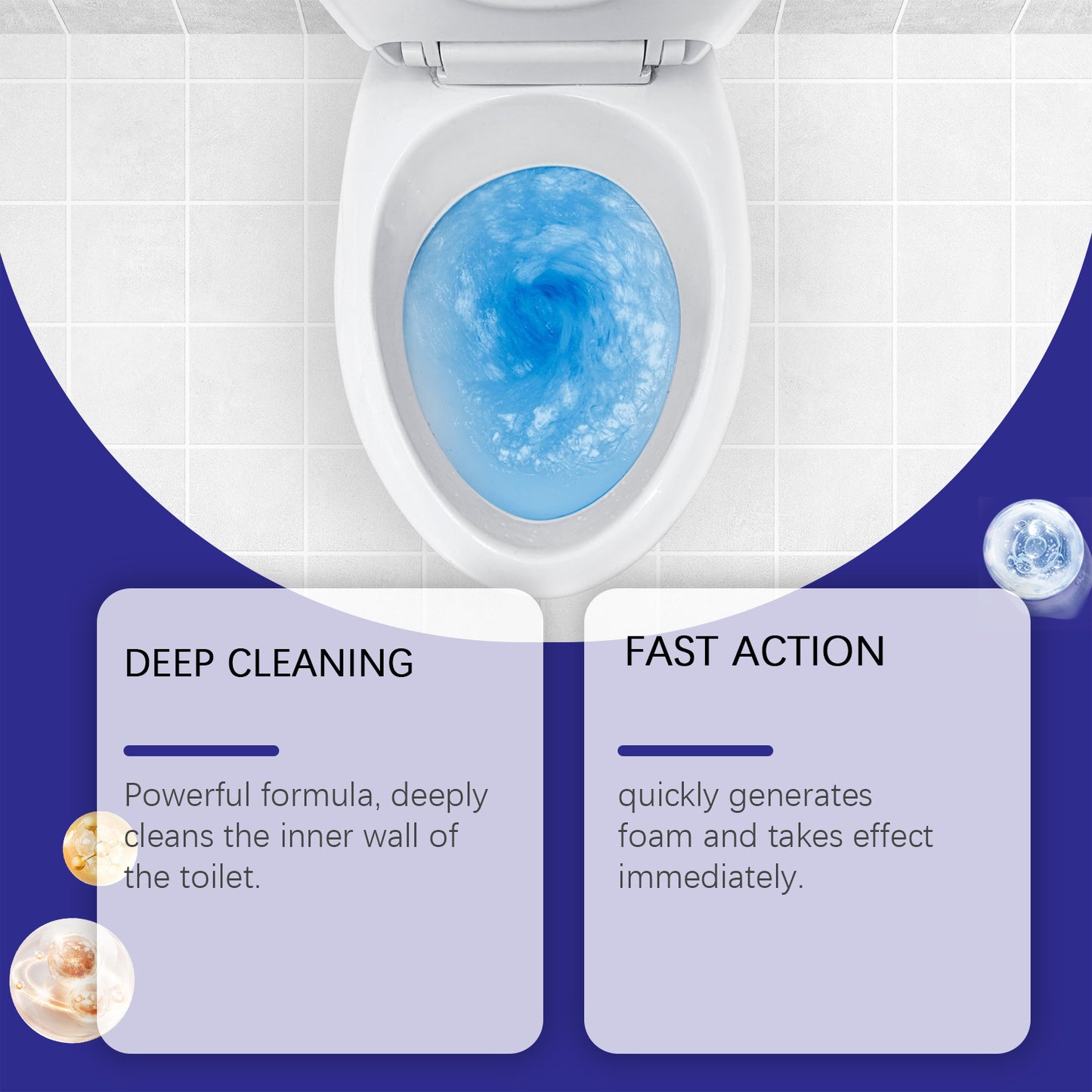 Jakehoe Toilet Foam Cleaner Toilet Deodorization Clean Dirt Urine Stains Household Environment Cleaning