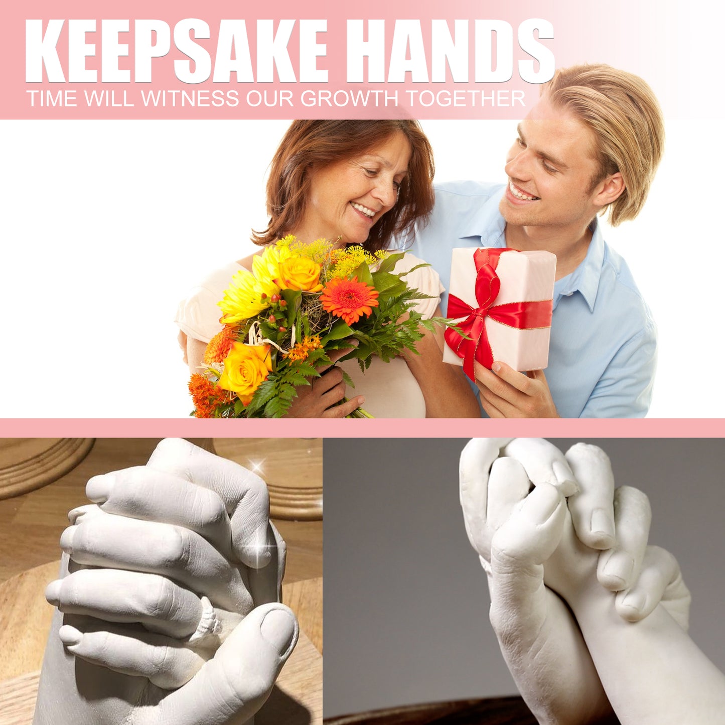 Jue Fish 3D 3D Hand Model DIY Making Clone Powder Print Model Mother's Day Valentine's Day Holiday Gift