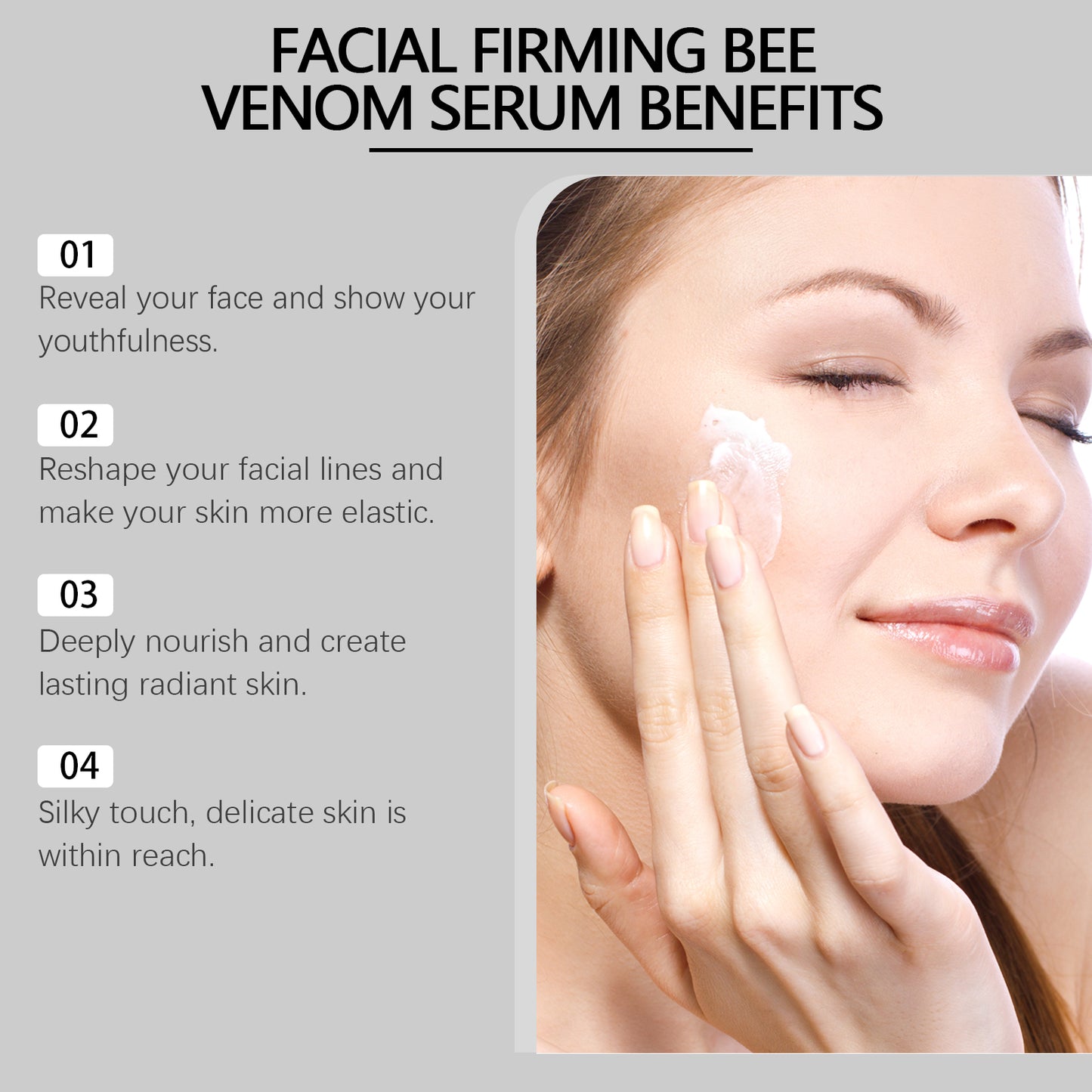 HOYGI Bee Venom Facial Essence Hydrating, moisturizing, refreshing collagen firming skincare essence