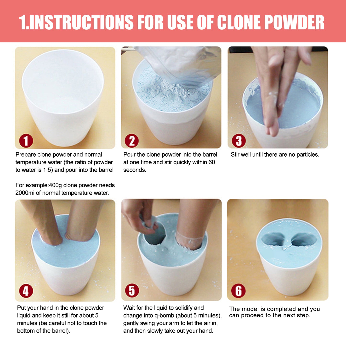 Jue Fish 3D 3D Hand Model DIY Making Clone Powder Print Model Mother's Day Valentine's Day Holiday Gift